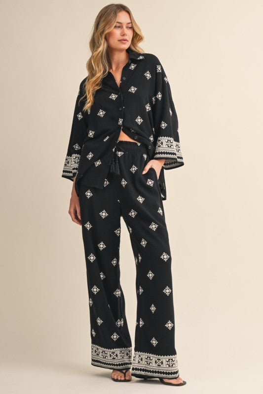 Set pantalón negro