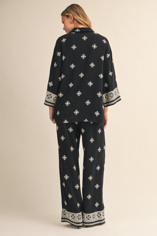 Set pantalón negro