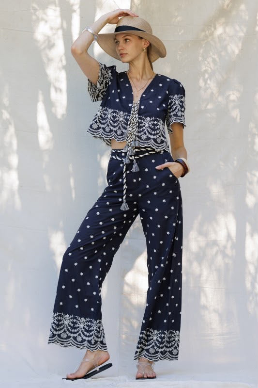 Set pantalón azul marino