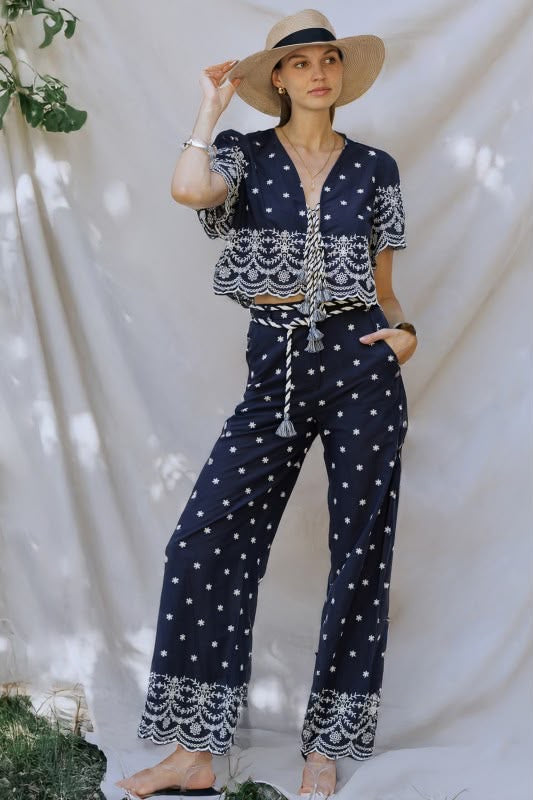 Set pantalón azul marino