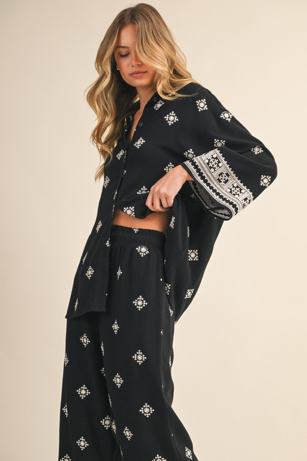 Set pantalón negro