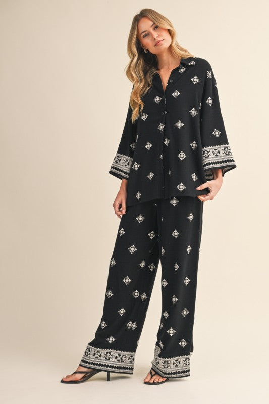 Set pantalón negro