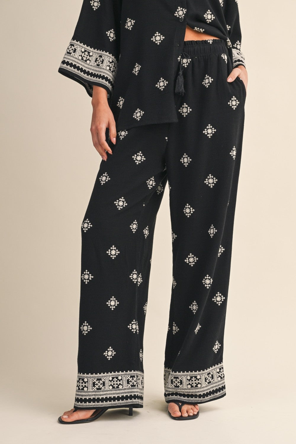 Set pantalón negro