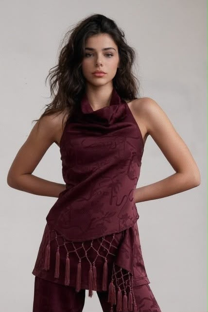 Set pantalón top asimétrico