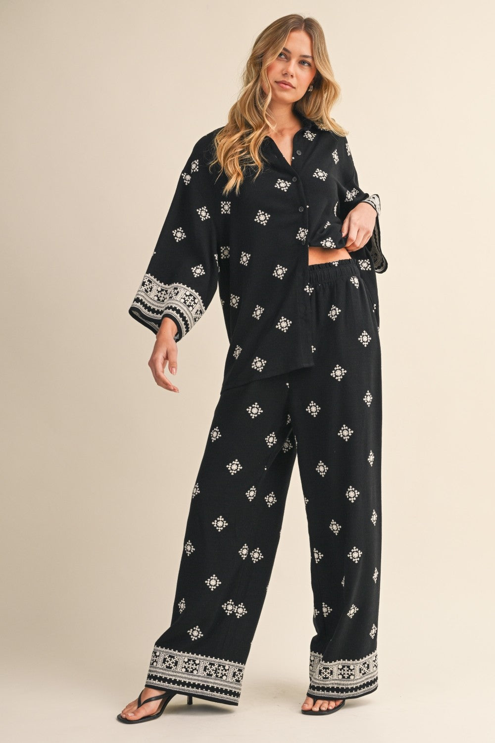 Set pantalón negro