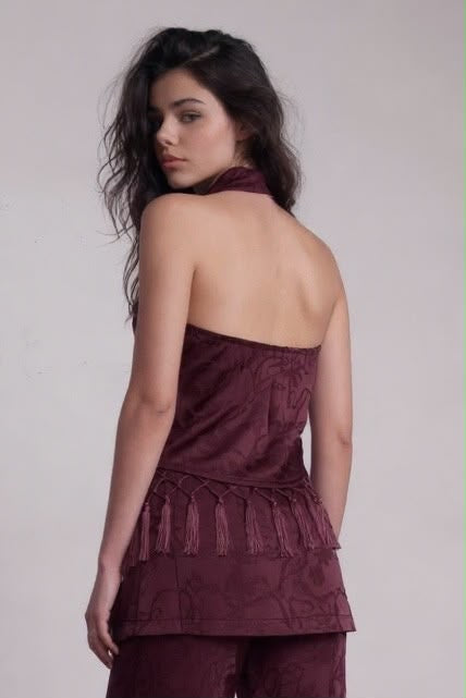 Set pantalón top asimétrico