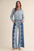 Jeans bicolor
