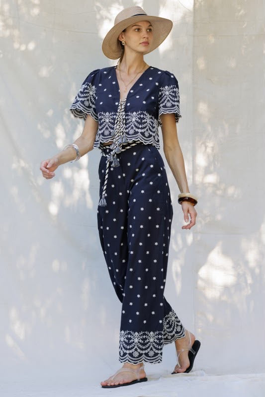 Set pantalón azul marino