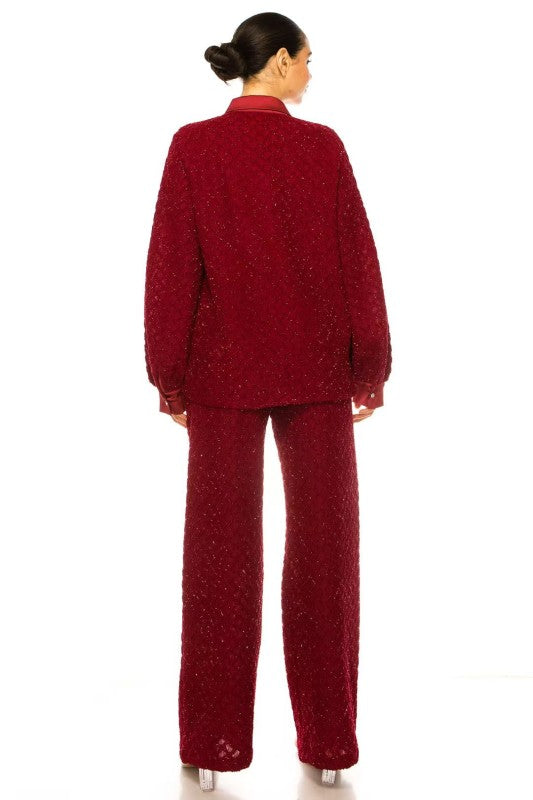 Set pantalón rojo