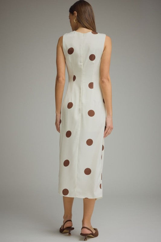 Vestido midi polkadots cafes